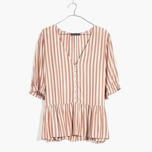 Madewell courtyard ruffle top